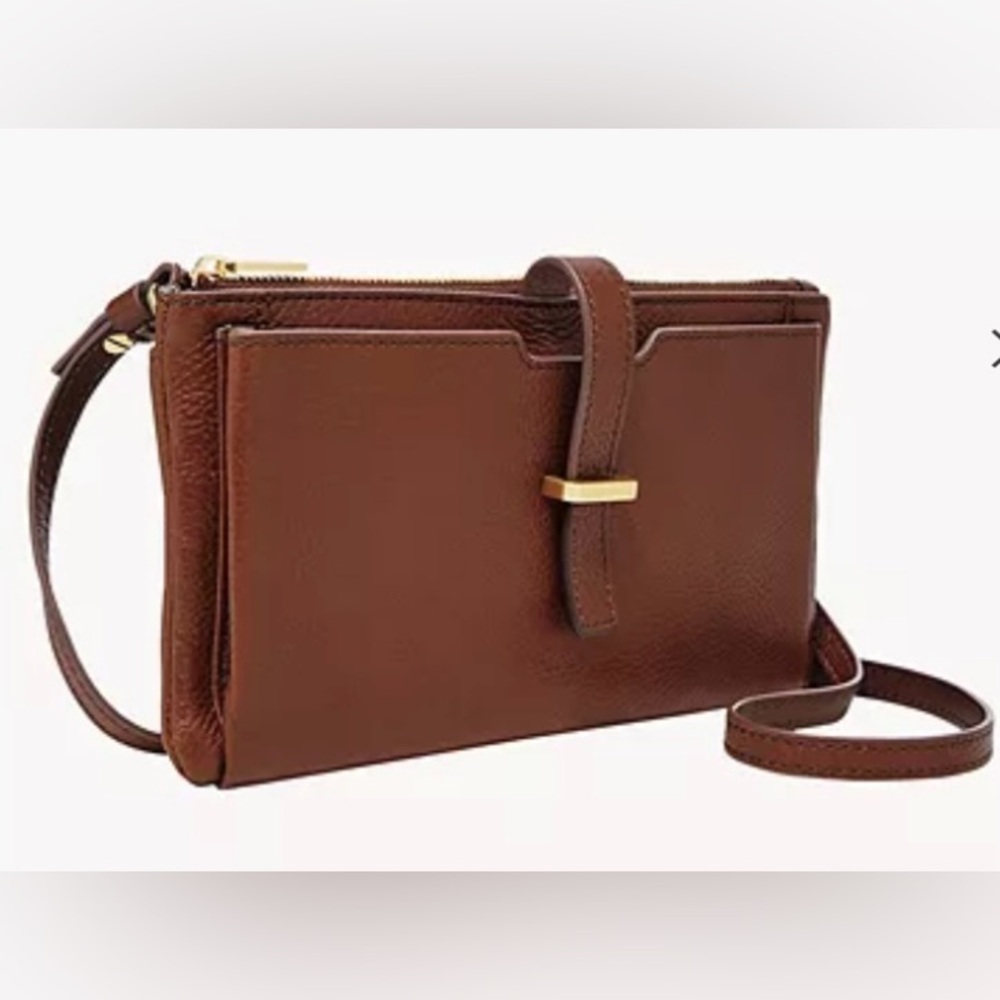 Fossil Brown Crossbody Bag